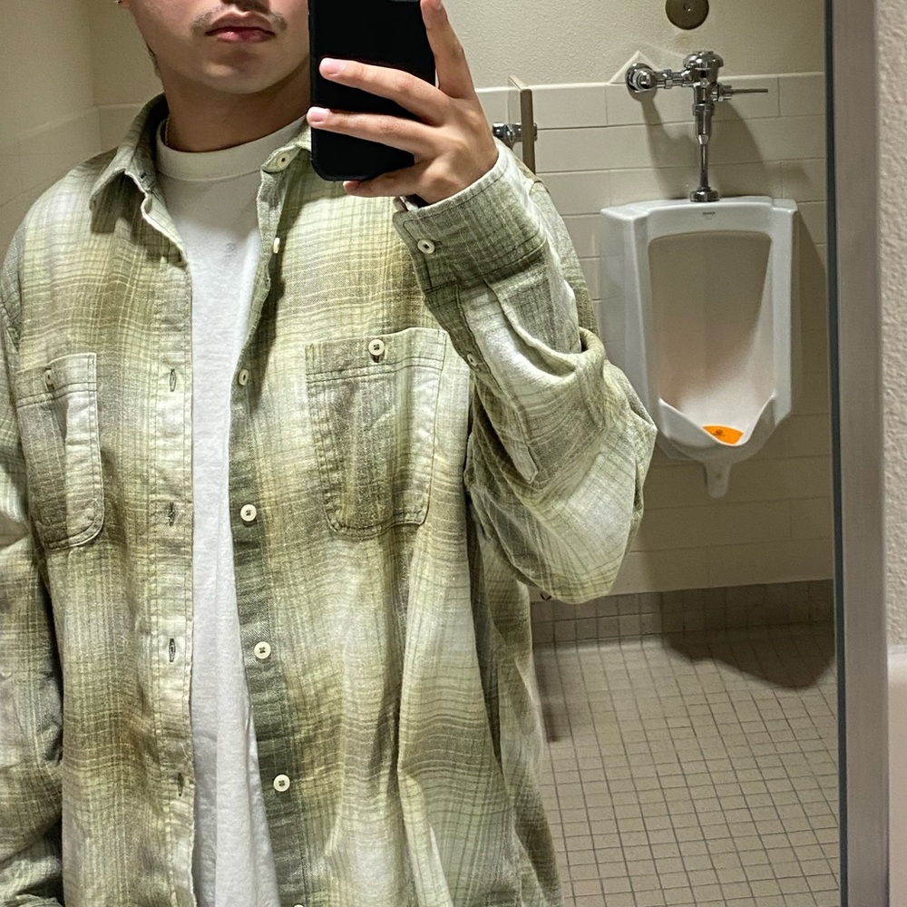 Aeropostale Green Plaid Shirt